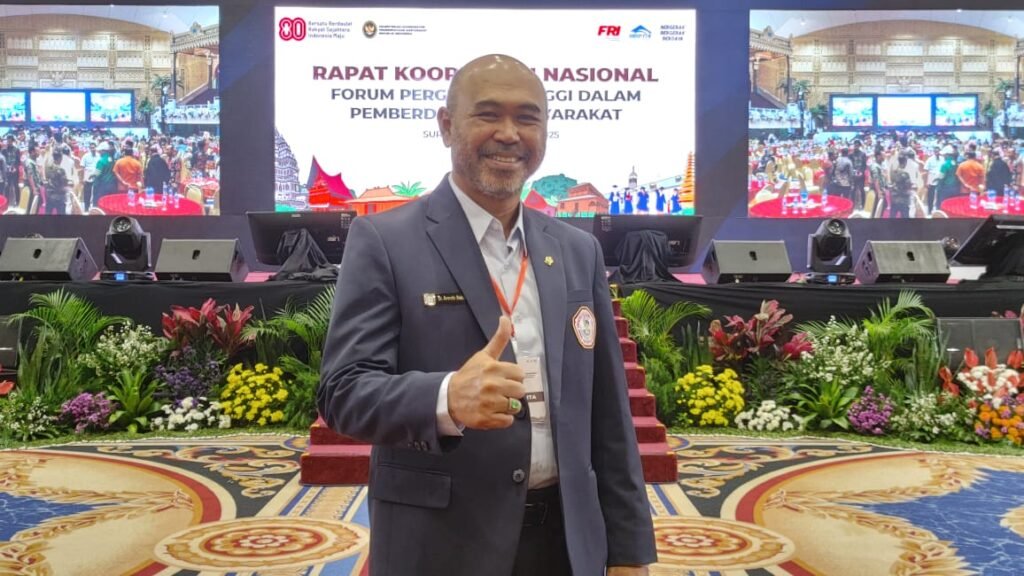 Rektor UHT Hadiri Rakornas Forum Perguruan Tinggi untuk Pemberdayaan Masyarakat, Dukung Pengentasan Kemiskinan Ekstrem
