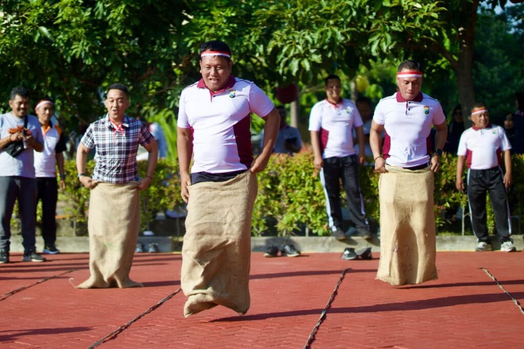 Fun Walk Hingga Aneka Lomba Ala Polresta Sidoarjo, Meriahkan Dirgahayu RI Ke-80