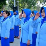 Ketua Gabungan dan Pengurus Jalasenastri Puspenerbal Ziarah dan Tabur Bunga HUT ke-79 Jalasenastri