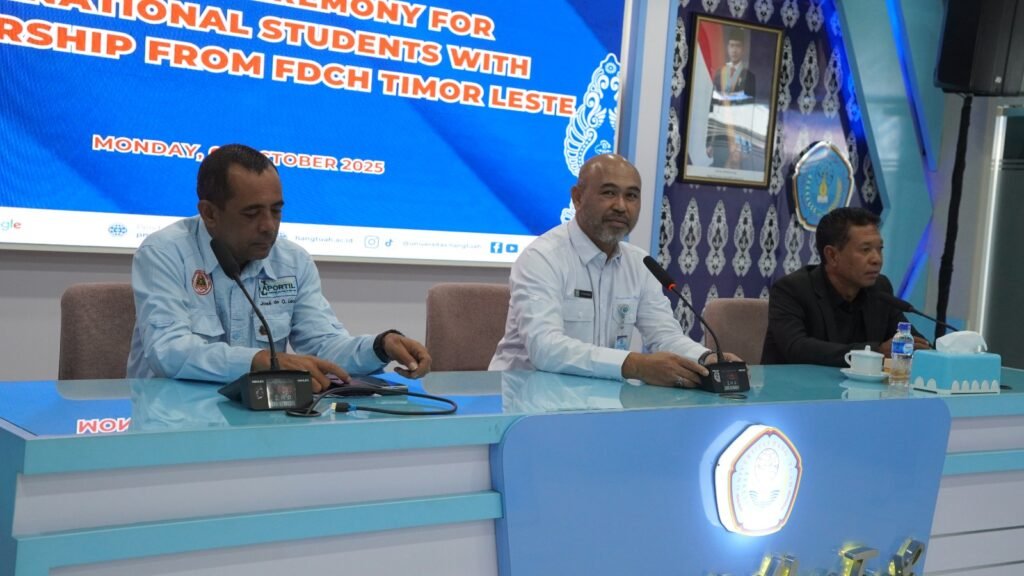 Rektor Universitas Hang Tuah Terima Mahasiswa Internasional Penerima Beasiswa FDCH Timor Leste