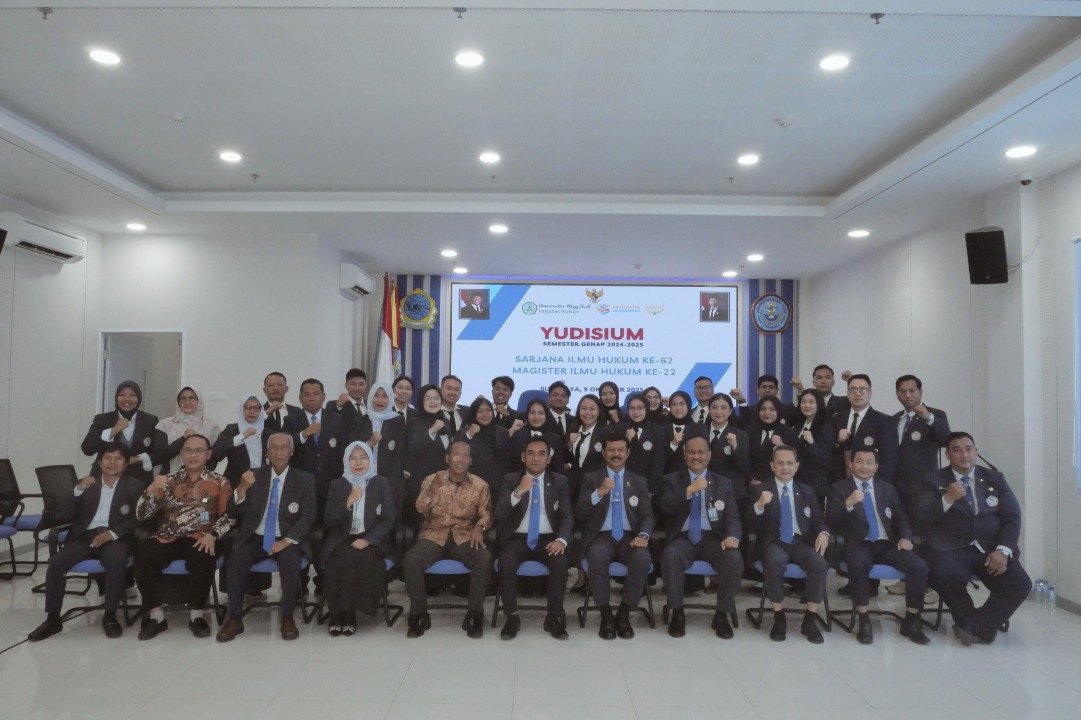 Fakultas Hukum Universitas Hang Tuah Gelar Yudisium Terbuka Strata Satu ke-62 dan Strata Dua ke-22