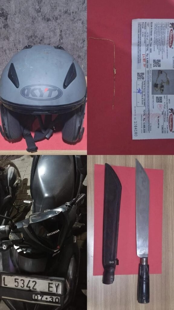 Polsek Asemrowo Amankan Dua Pelaku Jambret Kalung Yang Beraksi di Jalan Tanjungsari Surabaya.