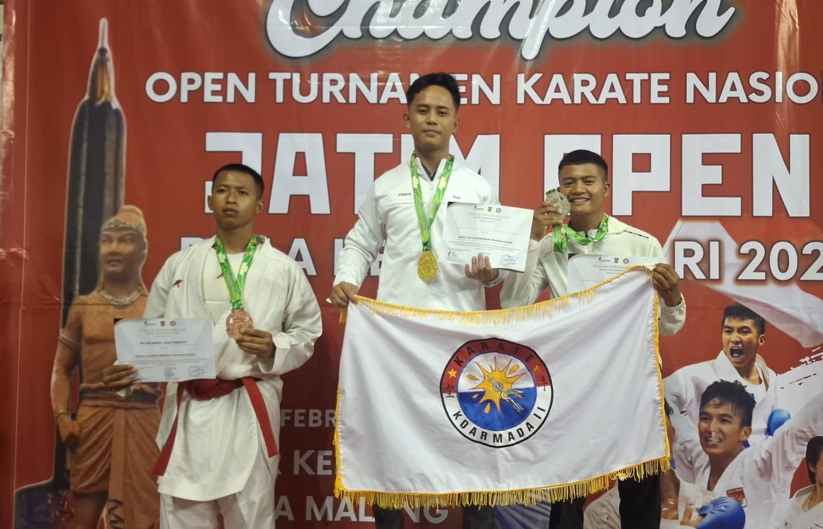 Tim Karate Koarmada II Raih Juara Umum pada Kejuaraan Open Tournament Karate Nasional Piala Kemenpora RI 2026