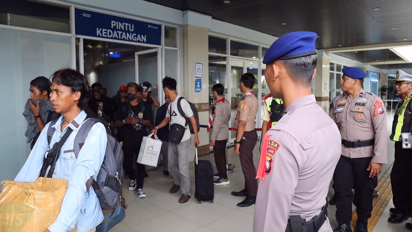 Polres Pelabuhan Tanjungperak Gelar KRYD Kawal Arus Balik di Terminal GSN